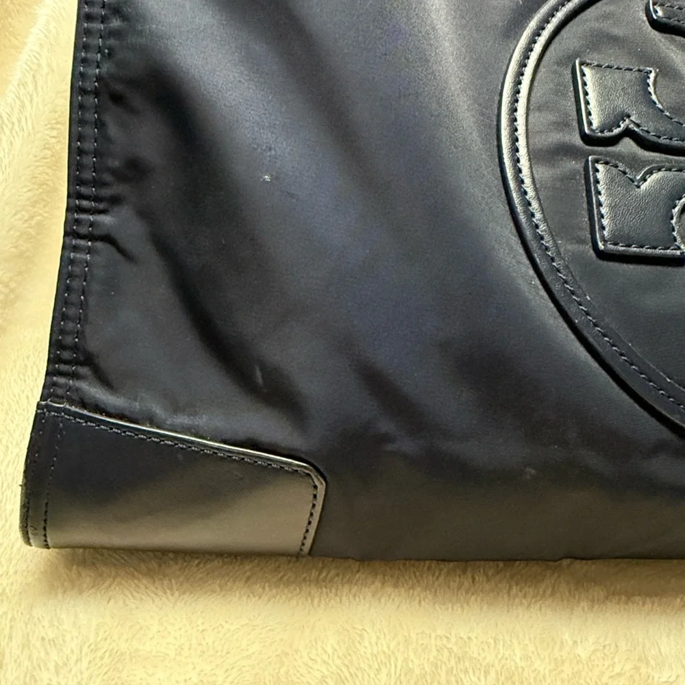 Tory Burch Navy Blue Tote - Picture 3 of 16